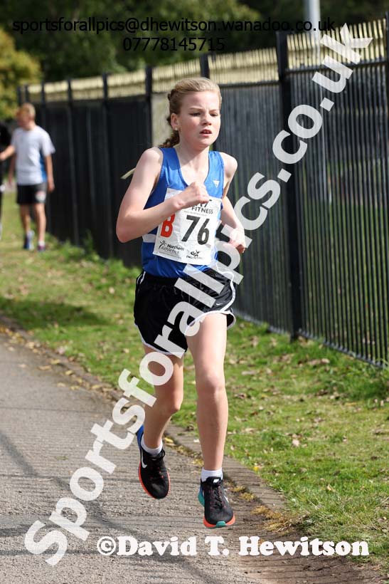 Girls under-13s, Northern Road Relays, Blackpool. Photo: David T. Hewitson/Sports for All Pics